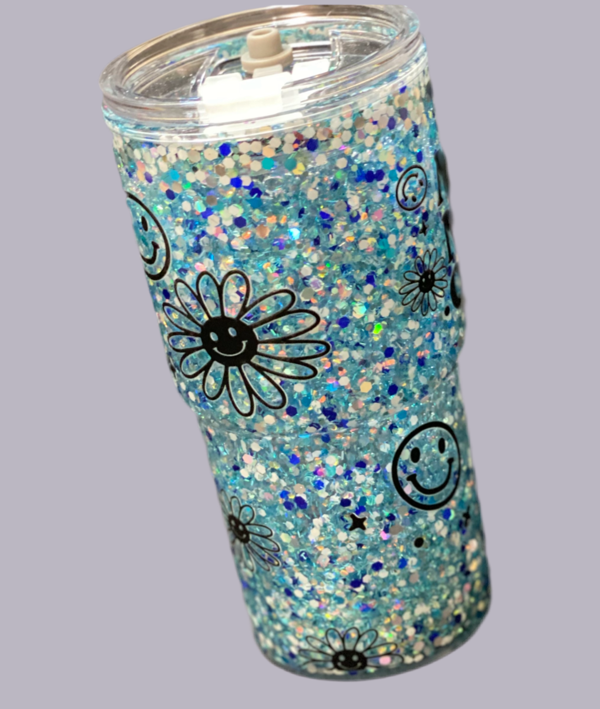 Pre made RTS18 oz acrylic snowglobe tumbler