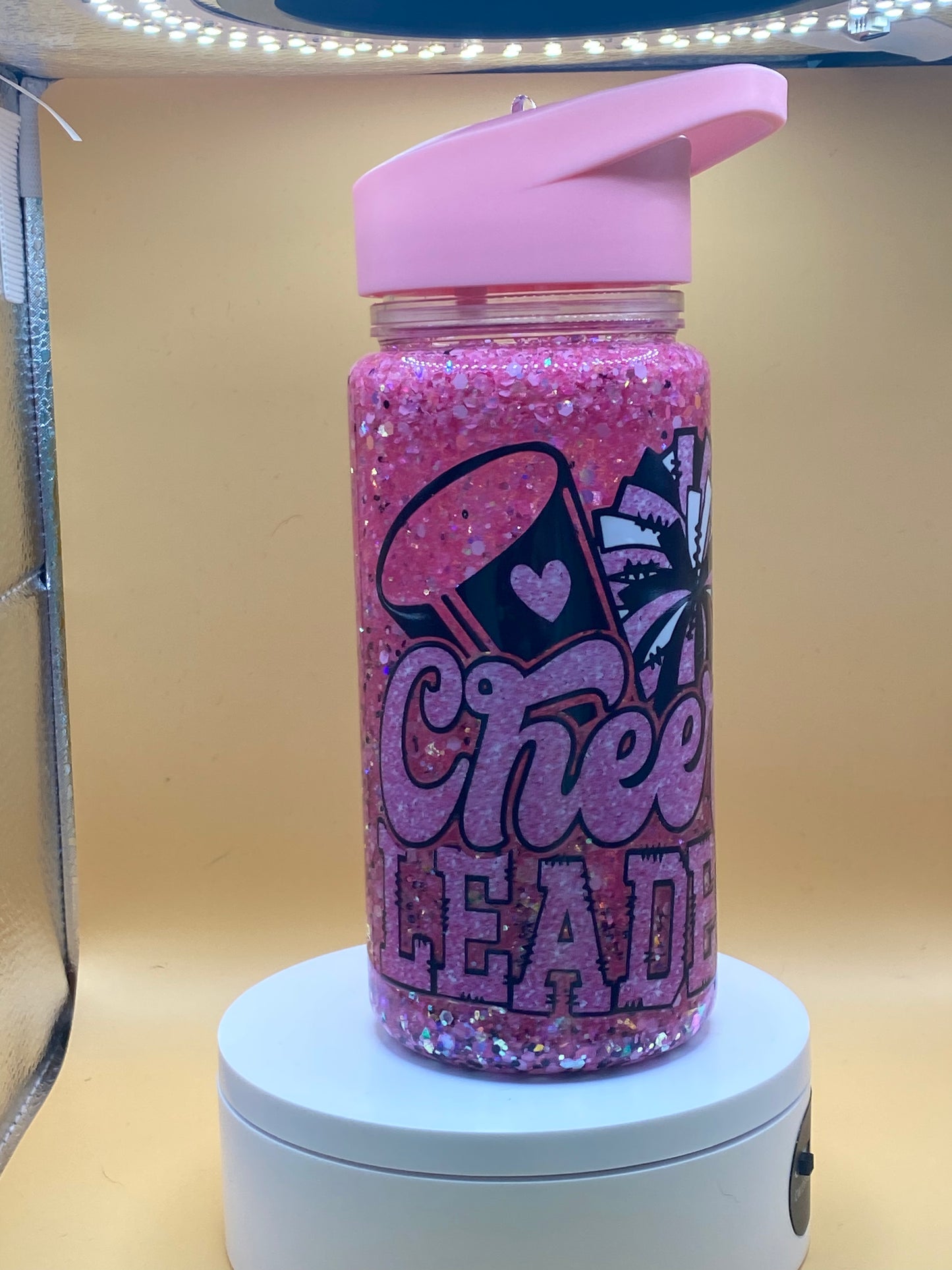 Pre made Cheer 10oz water bottle