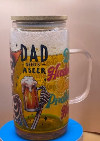 Pre Made RTS Dad 20 oz glass