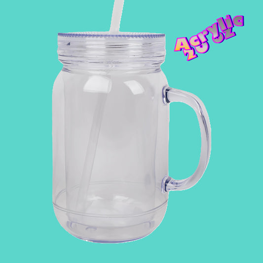 20 oz Acrylic Mason Cup