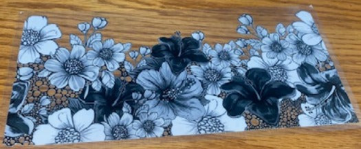 white and black flowers