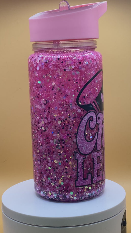 Pre made Cheer 10oz water bottle